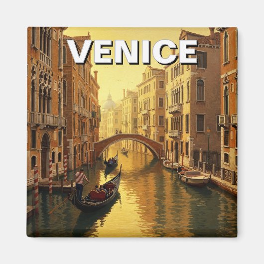 Venedig Italien Reise Souvenir Malerei Magnet (Vorne)