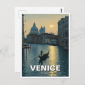 Venedig Italien Reise Souvenir Malerei Postkarte (Vorne/Hinten)