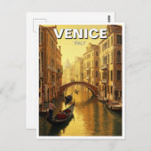Venedig Italien Reise Souvenir Malerei Postkarte (Vorne/Hinten)