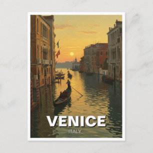 Venedig Italien Reise Souvenir Malerei Postkarte