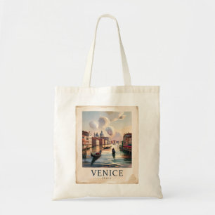 Venedig Italien Reise Vintage-Wasserfarbe Grand Ca Tragetasche
