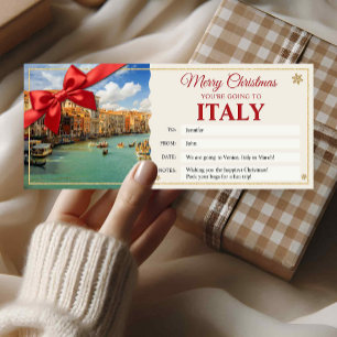 Venedig Italien Reise Weihnachtsgeschenkgutschein Einladung