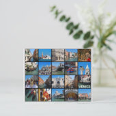 Venedig Italien ReisefotoCollage Postkarte (Stehend Vorderseite)