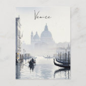 Venedig Italien Reisen Souvenir Watercolor Postkarte (Vorderseite)