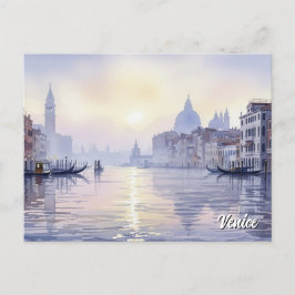 Venedig Italien Reisen Souvenir Watercolor Postkarte