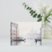 Venedig Italien Reisen Souvenir Watercolor Postkarte (Stehend Vorderseite)