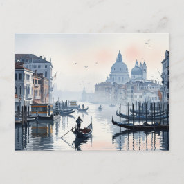 Venedig Italien Reisen Souvenir Watercolor Postkarte