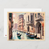 Venedig Italien Reisen Vintag Postkarte (Vorne/Hinten)