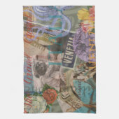 Venedig Italien Reisen Vintage Hübsche Kunst Handtuch (Vertikal)