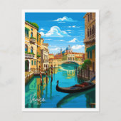 Venedig Italien Reisen Vintage Illustration Postkarte (Vorderseite)