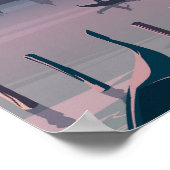 Venedig Italien Reisen Vintage Kunst Poster (Ecke)