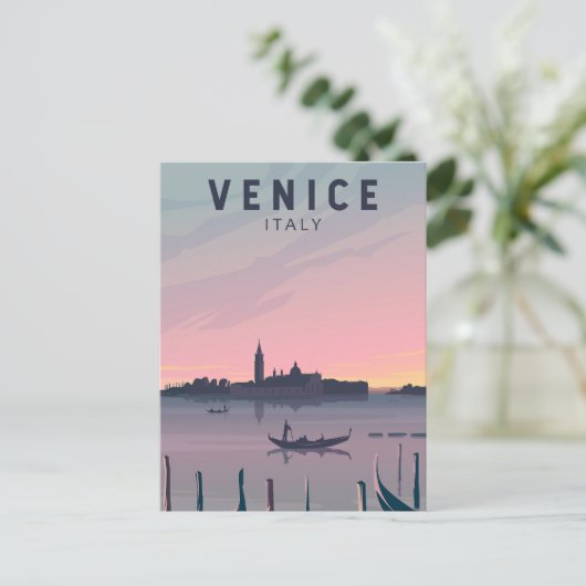 Venedig Italien Reisen Vintage Kunst Postkarte (Stehend Vorderseite)