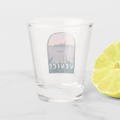 Venedig Italien Reisen Vintage Kunst Schnapsglas (Rückseite)