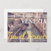 Venedig Italien Reiseurlaub Feiertagspostkarte (Vorne/Hinten)