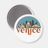 Venedig Italien Retro City Skyline Stadtbild Magnet (Vorderseite/Rückseite)