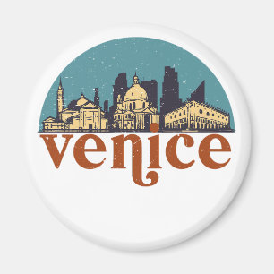 Venedig Italien Retro City Skyline Stadtbild Magnet