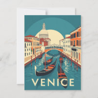 Venedig Italien Rialto-Brücke Vintage