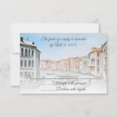 Venedig, Italien - RSVP-Karte RSVP Karte (Rückseite)
