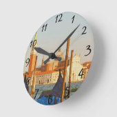 Venedig Italien Runde Wanduhr (Winkel)