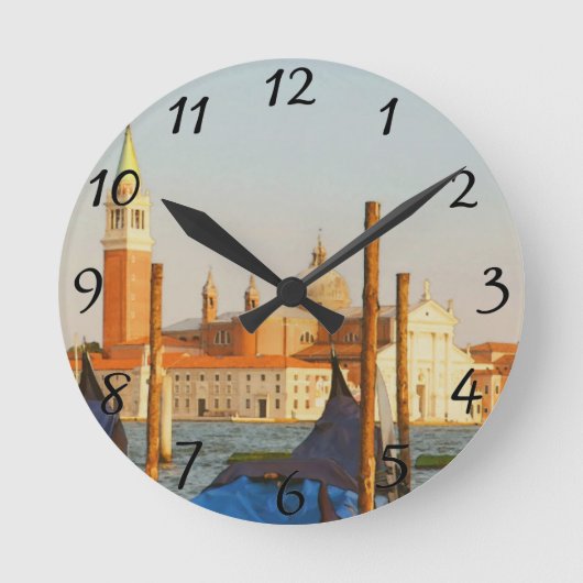 Venedig Italien Runde Wanduhr (Vorderseite)