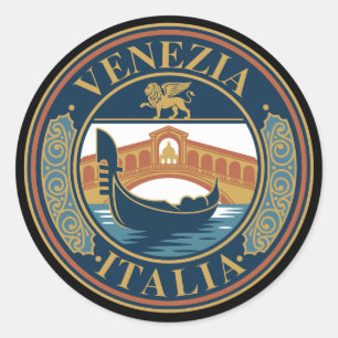 Venedig Italien Runder Aufkleber