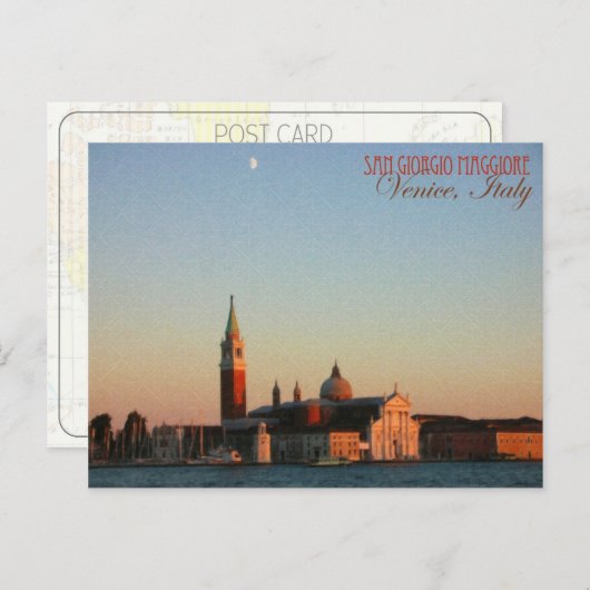 Venedig, Italien - San Giorgio Maggiore - Postkart Postkarte (Vorne/Hinten)
