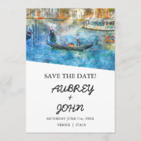 Venedig Italien Save the Date Einladung zur Hochze
