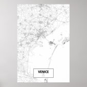 Venedig, Italien (schwarz auf weiß) Poster (Vorne)