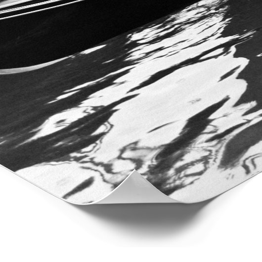 Venedig Italien Schwarz-Weiß-Landschaft P Triptych Poster (Ecke)