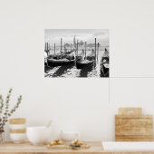 Venedig Italien Schwarz-Weiß-Landschaft P Triptych Poster (Küche)