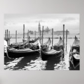 Venedig Italien Schwarz-Weiß-Landschaft P Triptych Poster (Vorne)