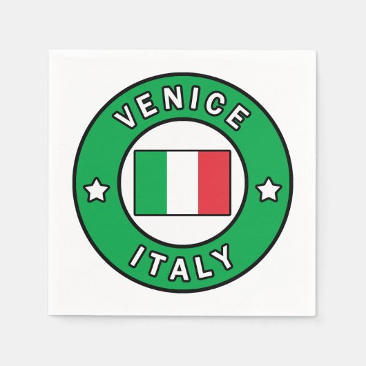 Venedig Italien Serviette (Vorderseite)