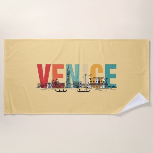 Venedig Italien Strandtuch (Vorderseite)