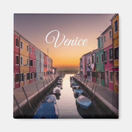 Venedig Italien | Text Bild Vorlage Magnet (Vorne)