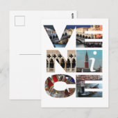 Venedig Italien - Venedig Italienische Reise Mauer Postkarte (Vorne/Hinten)