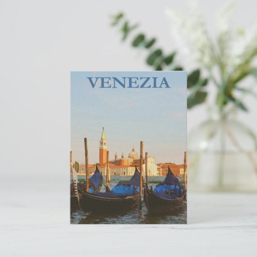 Venedig, Italien Venezia Vintage Reise Postkarte (Stehend Vorderseite)