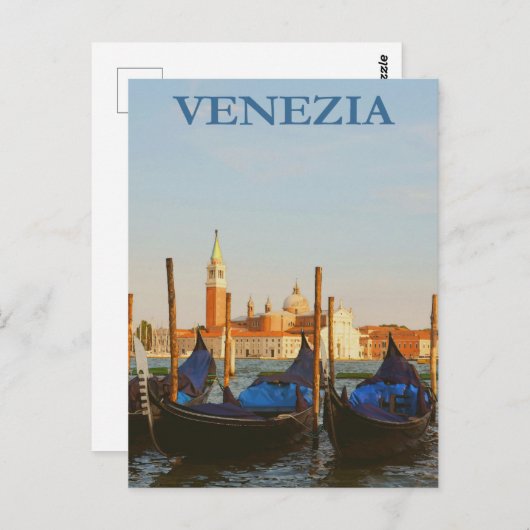 Venedig, Italien Venezia Vintage Reise Postkarte (Vorne/Hinten)