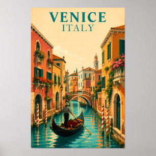 Venedig Italien Venezianisch Venezianischer Kanal  Poster