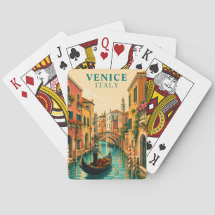Venedig Italien Venezianisch Venezianischer Kanal Spielkarten