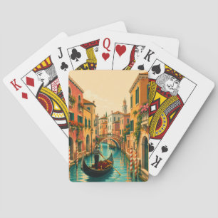 Venedig Italien Venezianisch Venezianischer Kanal  Spielkarten