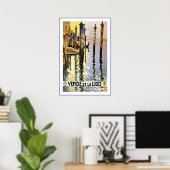 Venedig Italien / Venise Et Le Lido Poster (Heimbüro)
