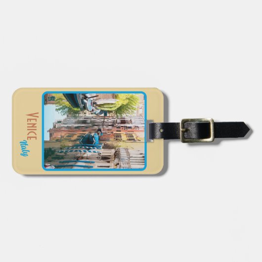 Venedig, Italien Vintag Gepäckanhänger (Vorderseite horizontal)