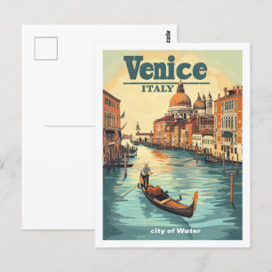 Venedig Italien Vintage Berühmter Reiseort Postkarte