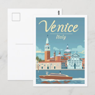 Venedig Italien Vintage Berühmter Reiseort Postkarte