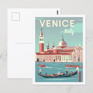 Venedig Italien Vintage Berühmter Reiseort Postkarte