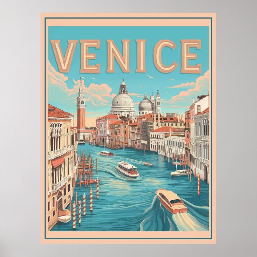 Venedig, Italien Vintage Poster (Vorne)