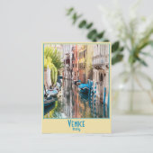 Venedig, Italien - Vintage Postkarte (Stehend Vorderseite)