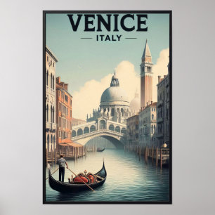 Venedig Italien Vintage Reise Poster