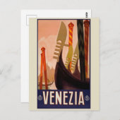 Venedig, Italien Vintage Reise Postkarte (Vorne/Hinten)