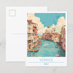 Venedig Italien Vintage Reise Postkarte